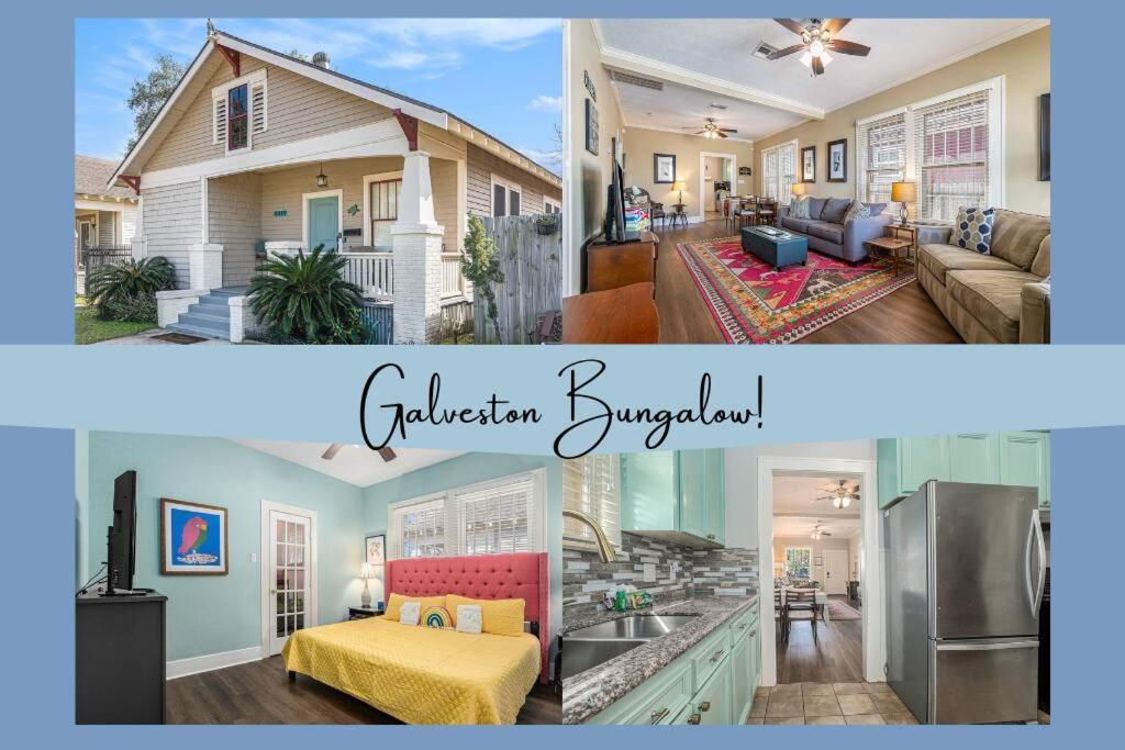 Beachy Bungalow! 2Bd, King Bed Галвестон Экстерьер фото